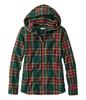 LL Bean Scotch Plaid Flannel Zip Japan Princess 1000100757 Women's Shirt, Hoodie, Fit, Medium, Mary, Green,