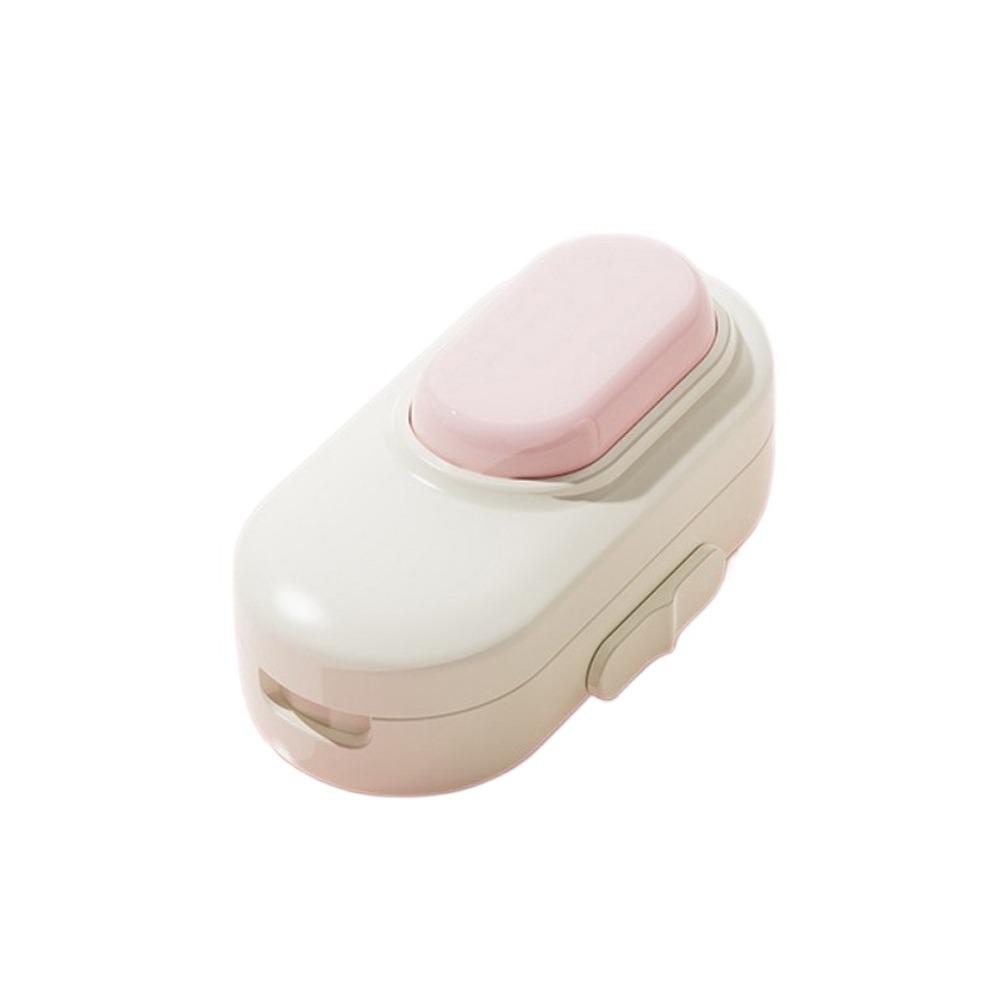 2-in-1 Dopamine Pill Cutter Anti-cutting Hand Moisture-proof Pill Storage Box Dust-proof Safety Button