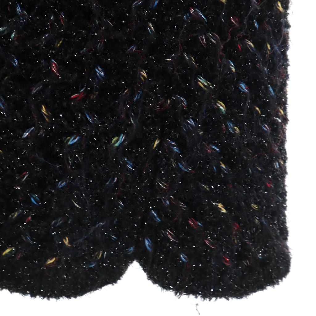 Desigual Long Sleeve Lame Long Knit Cardigan S Black Series Women Used