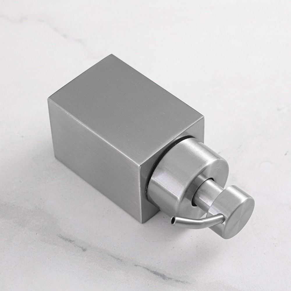 Square Stainless Steel Foaming Bottle Leak Proof Hand Sanitizer Jar  Countertop
