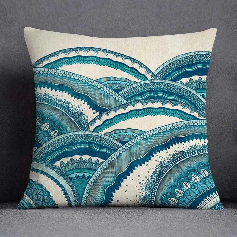 

Квадратная наволочка для домашнего декора, наволочка темно-зеленого цвета с животным узором 40x40cm