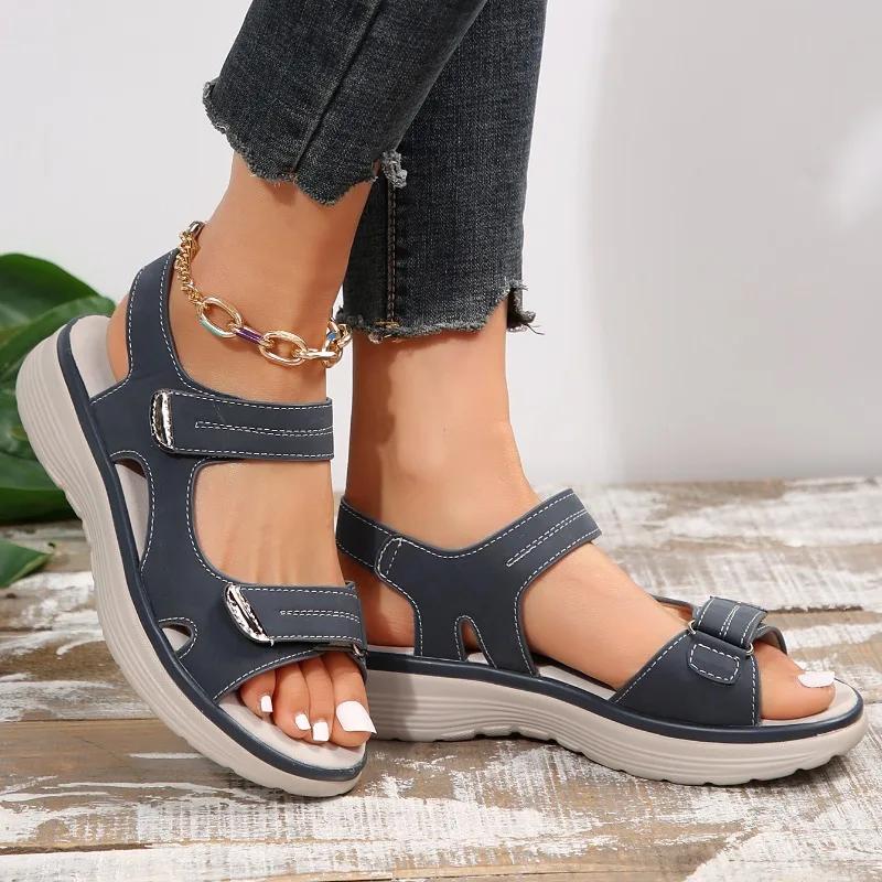 Fashion Shoes Female 2024 Summer Non-slip Thick Sole Women's Casual Sandals Light Comfortable Ladies Sports Sandals Zapatos De Mujer