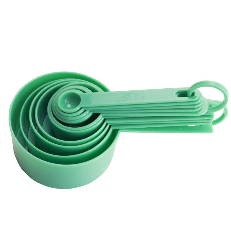 Scaled Color 10-piece Measuring Cup Measuring Spoon Food Thickened Export Measuring Spoon Set Baking Tool