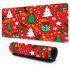 Large Christmas Themed Mouse Pad  SnowflakeTreeSantaStar NonSlip Rubber Base for LaptopDesktop HomeOffice Ideal Gift