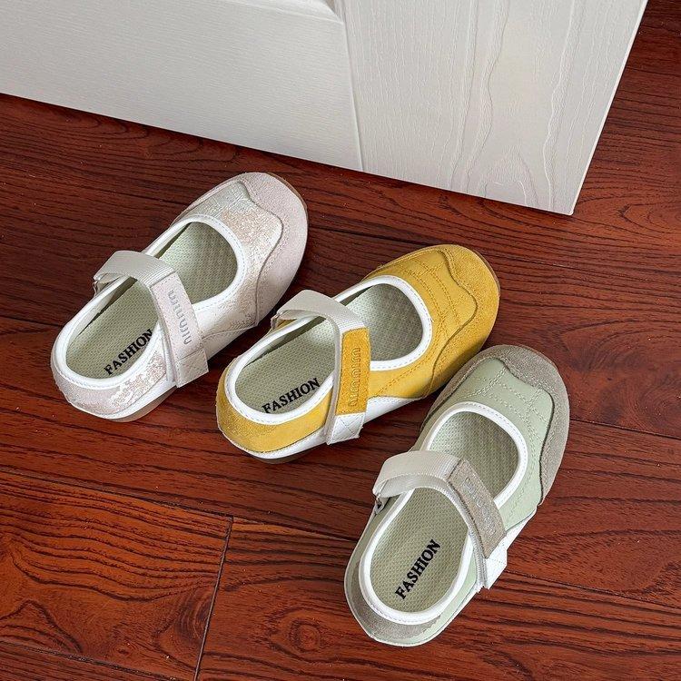 Girls Shoes 2025 Spring and Summer Children Mary Jane Shoes Soft-soled Sneakers Princess Shoes Lightweight Single Shoes Versatile Models