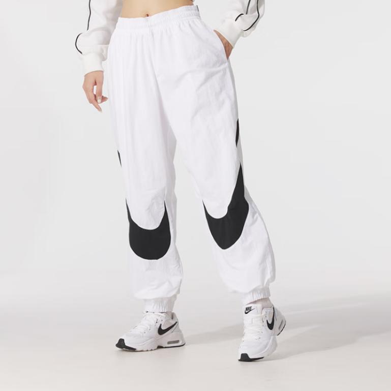 New Nike Casual Pants Women's White/Black HV2358-100