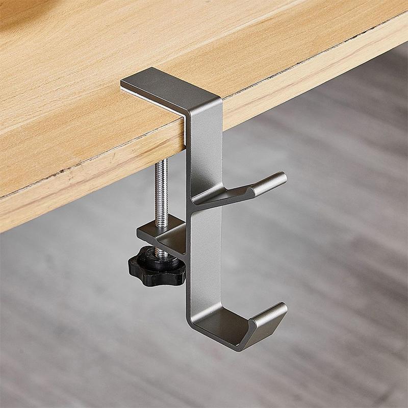 

Подвесной декоративный крючок для сумок, настенная вешалка без перфорации, стойка для сумок, многофункциональный переносной держатель для кошельков, крючок для стола серый