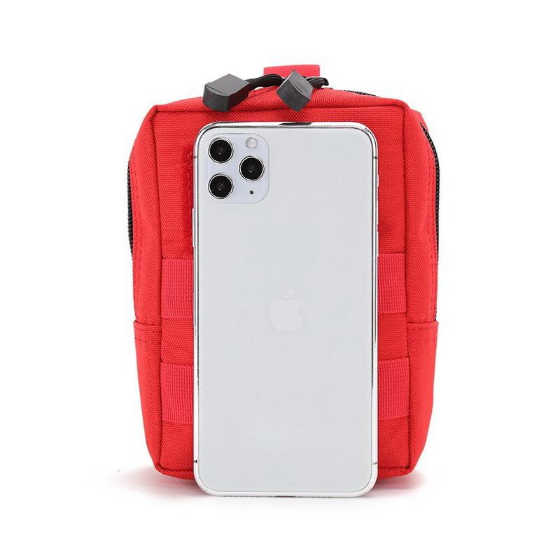 Multifunctional Accessory Tool Bag, Outdoor Waist Bag, Tool Pouch, Zippered Waist Bag With Pendant Accessories