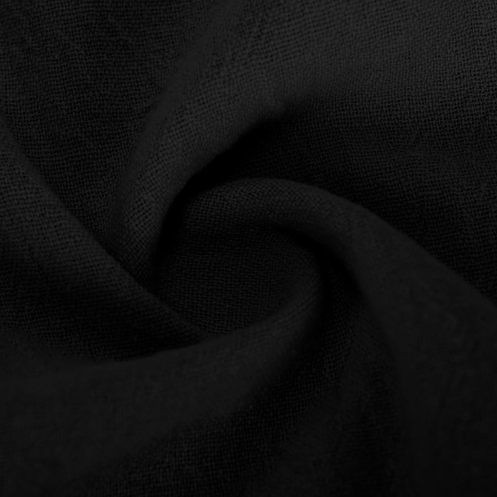 Kinder Baumwolle Hanf Stehkragen Aufrollbar Langarm Rundhals T-Shirt Unifarben Alltäglich Lässiges Hemd