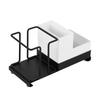 Disposable Cup Holder Prevent Slip   Disposable Coffee Cup Dispenser with Tea Bag Box for Home Bar Counter