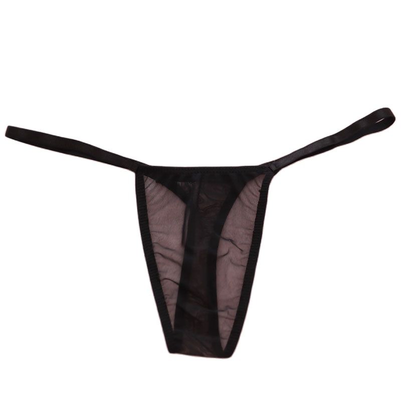 Sexy Damen Mesh Niedrige Transparente G-String Höschen Sexy G-String Micro-Tanga Damen Unterhosen Glatte Slips Große Größen F6