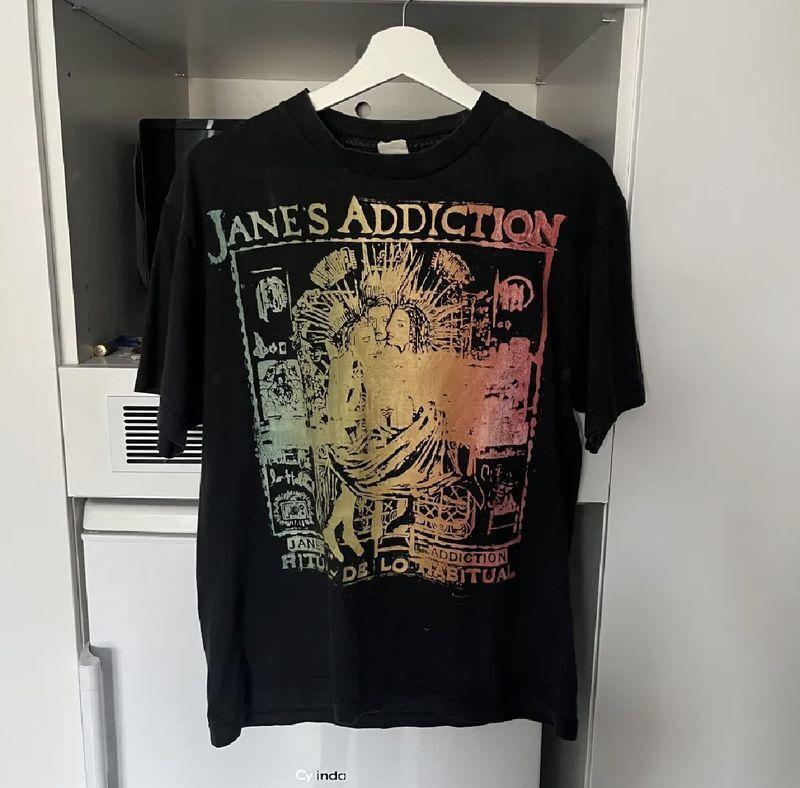 Jane’s Addiction 90s Vintage Ritual De Lo Habitual Black Cotton Tshirt S-5XL Unisex T-Shirt XXXXL