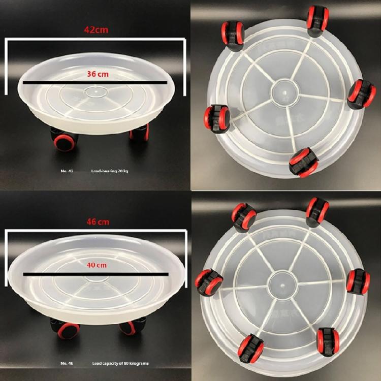 High Capacity Plant Cart Garden Container Tray With Smooth Rolling Wheels Support Large Heavy Decorative Pots