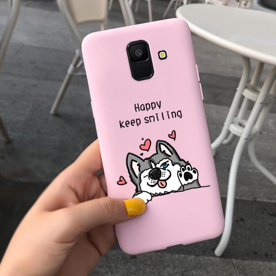For Samsung Galaxy A6 2018 Case SM-A600F Cute Sunflower Astronaut Phone Cover For Samsung A6 Plus 2018 A6Plus A6+ SM-A605F Coque