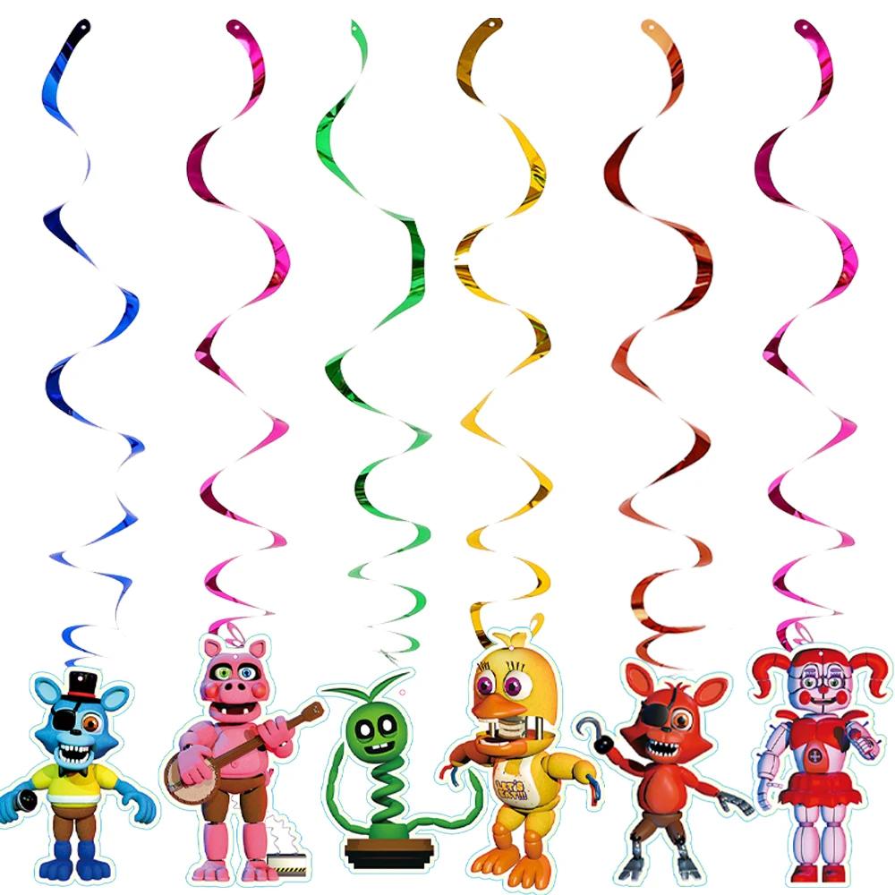 Neltoned Birthday Party Decoration Cups Plates Cake Topper Balloons For Kids Party Favors Freddyed Bear Gifts By Fnafs