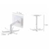 360 Rotating Folding Hook Self-Adhesive 180 Degrees Vertical Flip Hook Waterproof Utility Hook for Home Bathroom Kitchen Office Towel