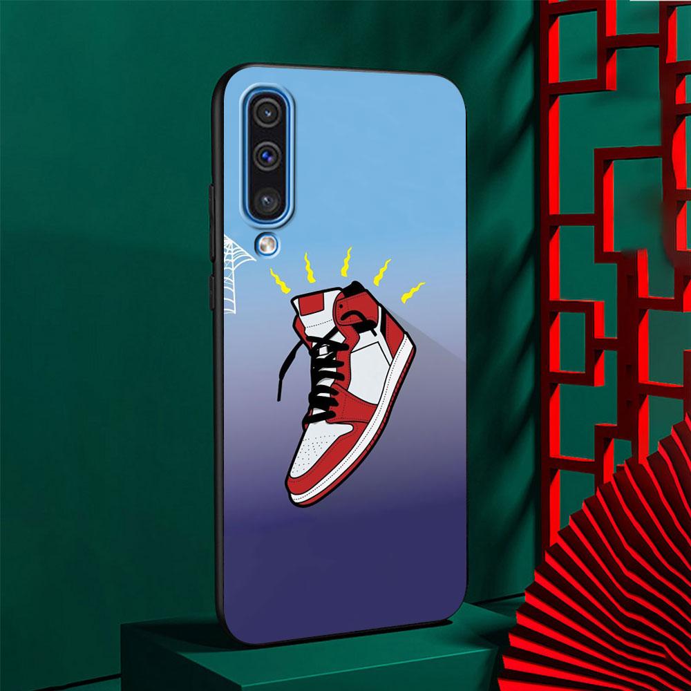 Pouzdro na boty Sneakers pro Samsung Galaxy A50 A50s A40 A20e A20 A30 A30s A70 A70s A10 A10s A20s A11 A21 A42 Černý kryt na telefon