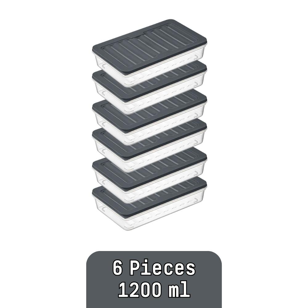 Refrigerator Organizer Storage Container Suitable for Microwave and Freezer 1200 Ml