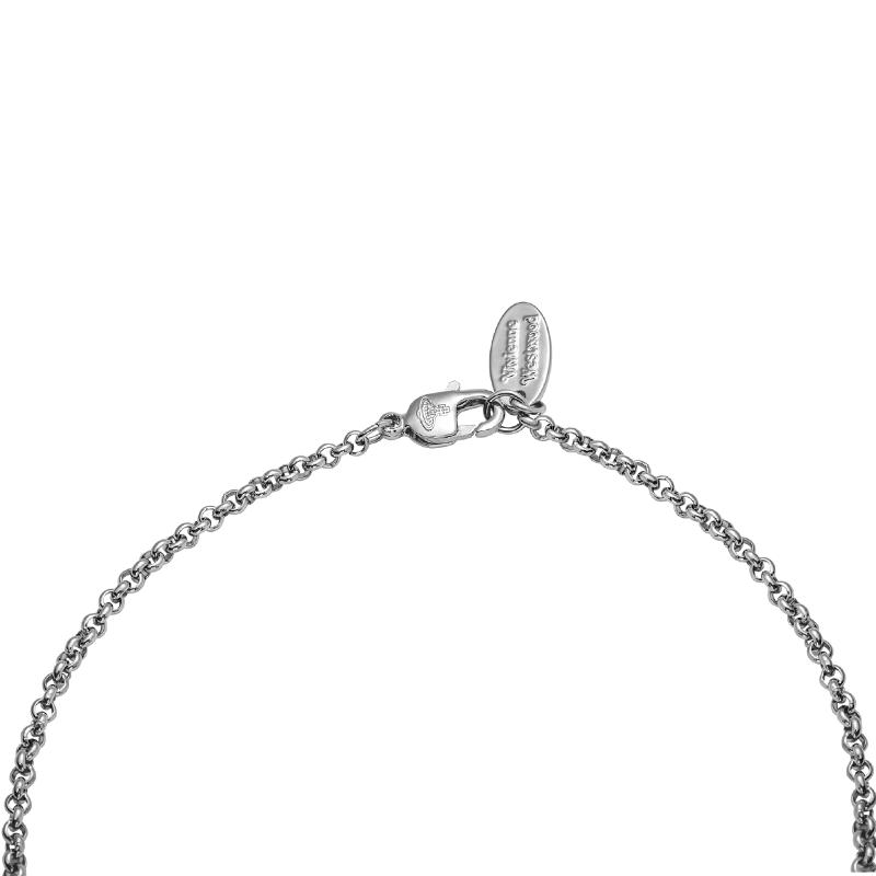 VIVIENNE WESTWOOD Collar de latón con diamantes en forma de corazón Ariella para mujer Plata ARIELLA