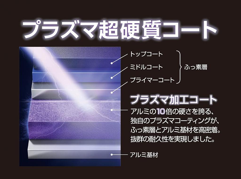 Thermos Frying Pan 28cm Plasma Super Hard Coat IH Compatible Black BK KFC-028