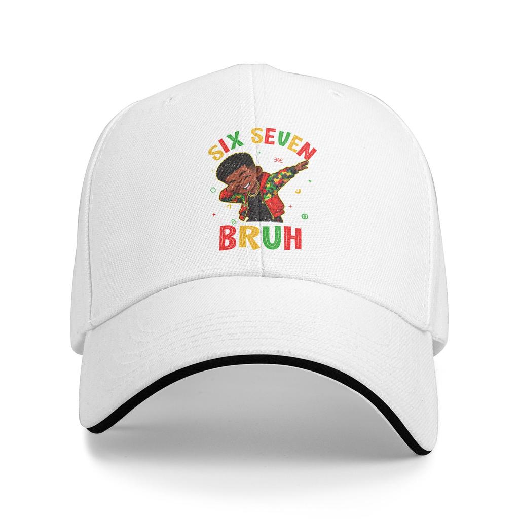 Six Seven Bruh 67 Black History African American Casual Baseball Cap Summer Trucker Hat Running Hippie Snapback Cap Baseball Cap
