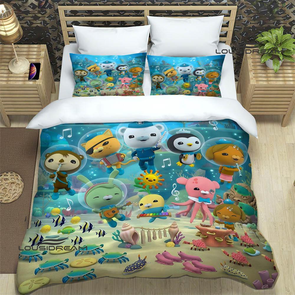 3D The-Octonauts Printed Bedding Sets Exquisite Bed Supplies Set Duvet Cover Comforter Set Bedding Set Luxury Birthday Gift