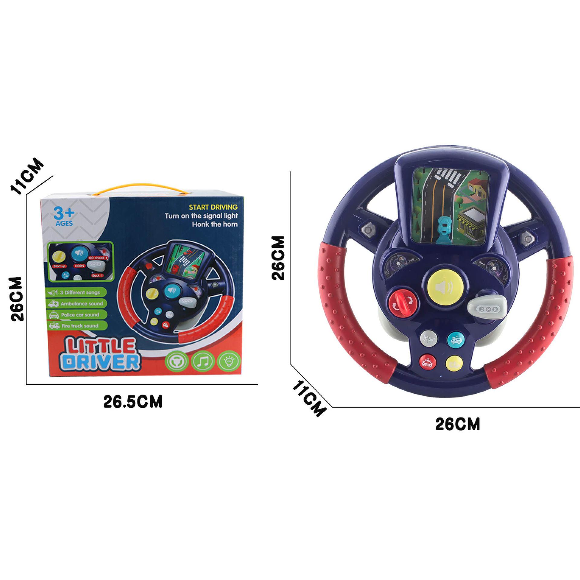 Kids Interactive Simulated Driving Toy - Educational Steering Wheel for Boys and Girls