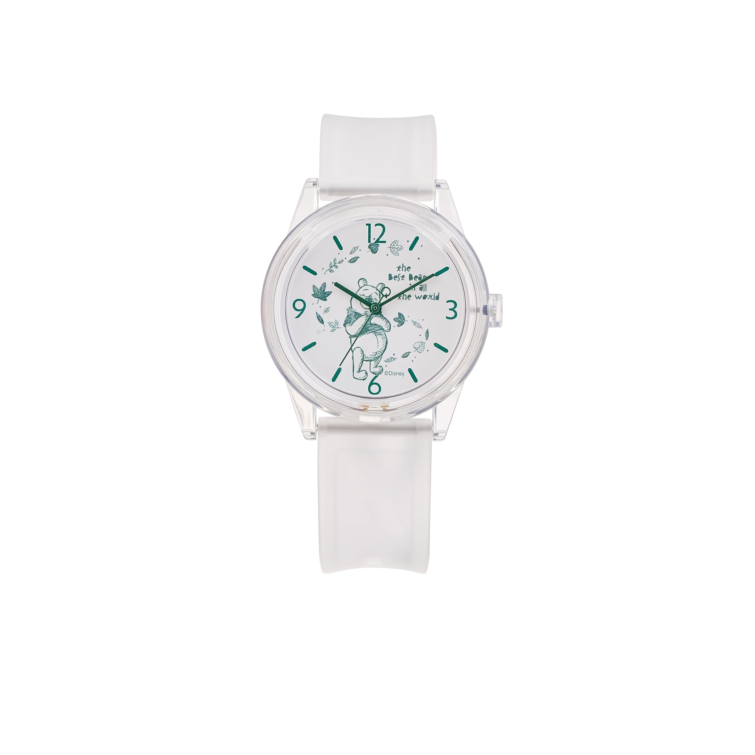 

SmileSolar Disney Collection Ведмедик Вінні Пох Уретановий Годинник Q&Q, Сонячний, Аналоговий, Водонепроникний, Ремінець, R02A-505VK