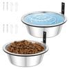 Dog Bowls Collapsible Adjustable Height Wall Mounted Raised Food Bowl for Cats and Dogs Easy To Clean Improve Digestion Bowls