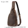 Men's Retro Genuine Leather Crossbody Chest Bag