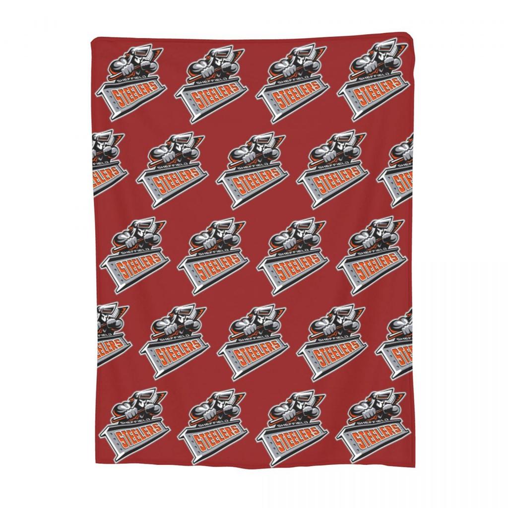 The Sheffield Steelers Blankets Fleece Sofa Throw Blanket Portable for Home Bedroom Outdoor Throws Bedspread Quilt
