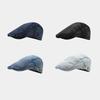 Autumn New Denim Forward Hat Fashion Retro Short Brim Beret European and American Street Washed Cap Tide