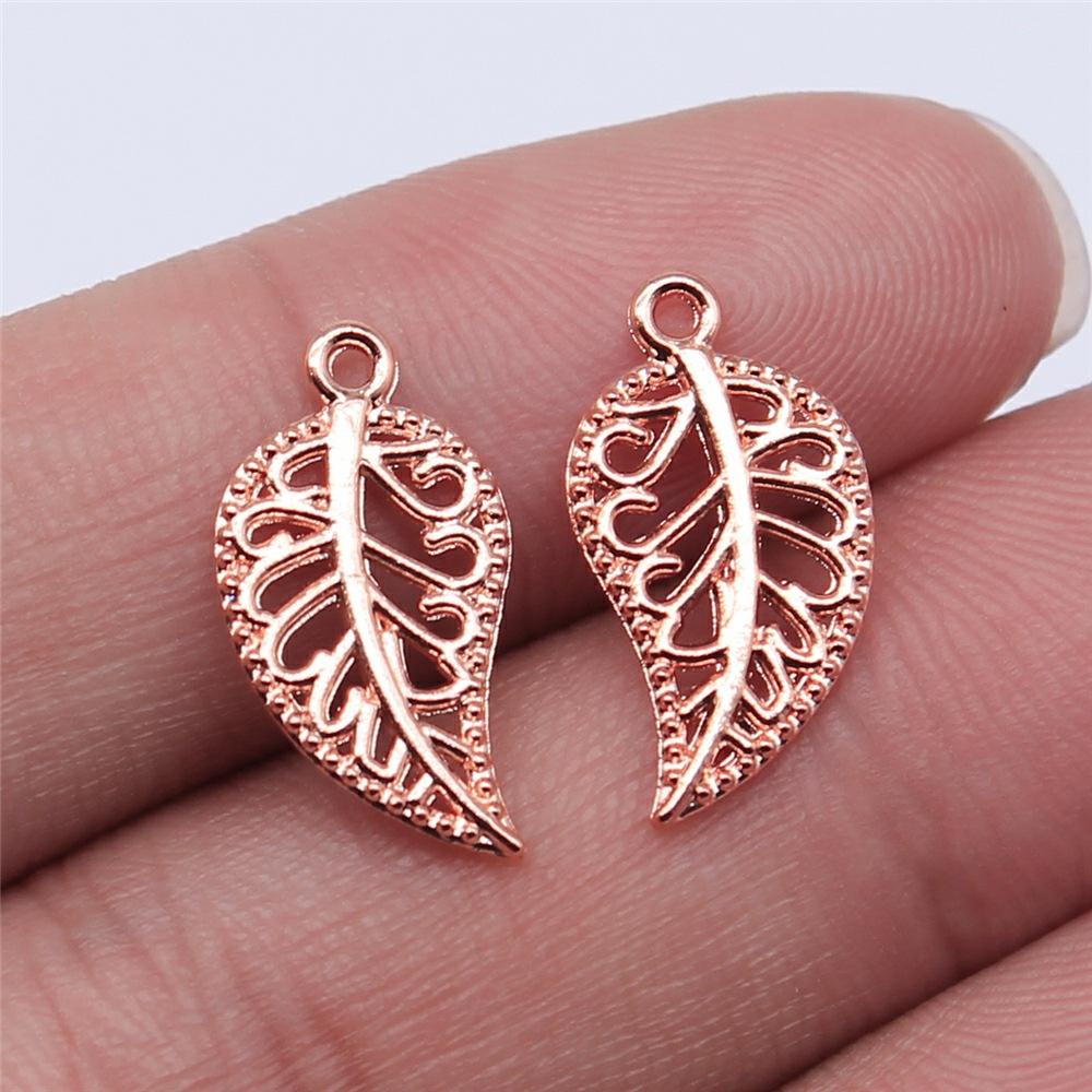 20pcs Plant Tree Leaf Charms DIY Retro Jewelry Bracelet Necklace Charms Pendant For Jewelry Making