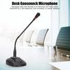 Gooseneck Wired Microphone System, Table Mount Corded Voice Condenser Microphone, Adjustable Desk Microphone with XLR to 6.35mm Cable for Conference B
