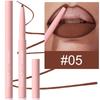 12 Colors Matte Lipliner Pencil Red Contour Tint Lipstick Waterproof Long Lasting Non-stick Cup Moisturising Lips Makeup