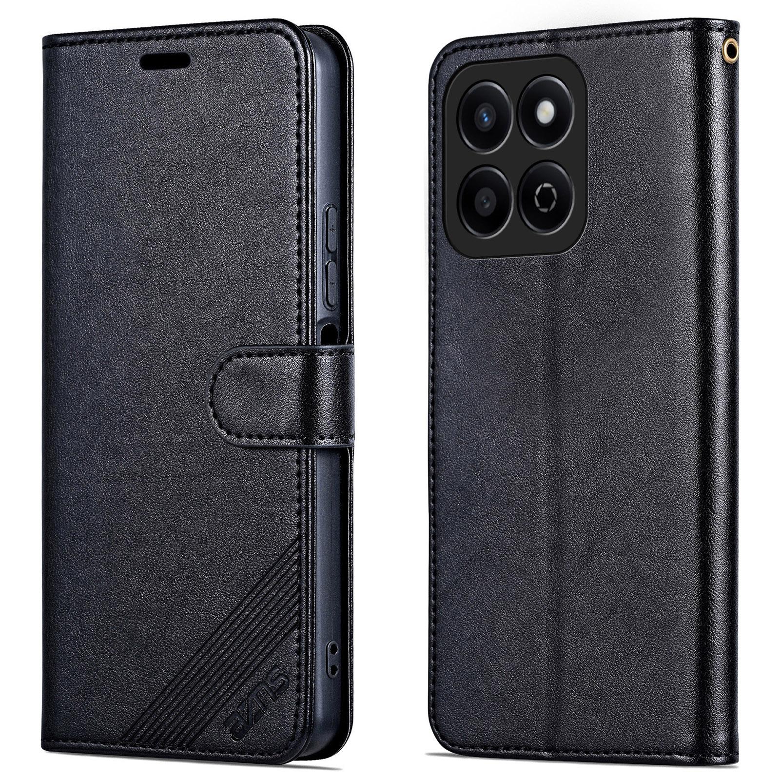 

For Honor Play 60 Plus 5G Stand Case Protective PU Leather Wallet Phone Cover Black