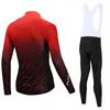 Riding Bicycle Jerseys Cycling Clothing Set Men/Women Long Sleeve White Bib Pants Bicycle Clothes Suit
