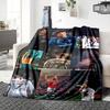 Football Celebration Moment printed flannel breathable and warm blanket, a stylish home gift, suitable for home, office and bedspread use. 0713a6