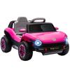 Elektroauto für Kinder ab 3 Jahren Volkswagen E-Buggy 12V mit Fernbedienung 2,4 G Räder mit Federung Pink