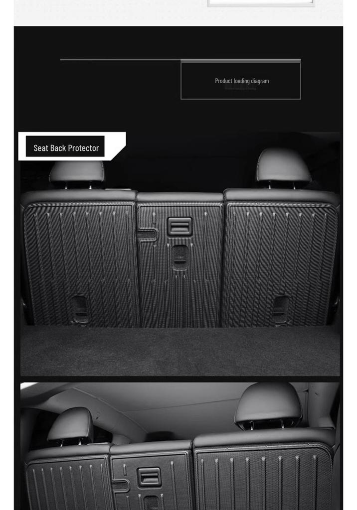 Tesla Model Y Refresh Trunk and Floor Mat Set - TPE Front, Rear, and Tail Box Mat Accessories