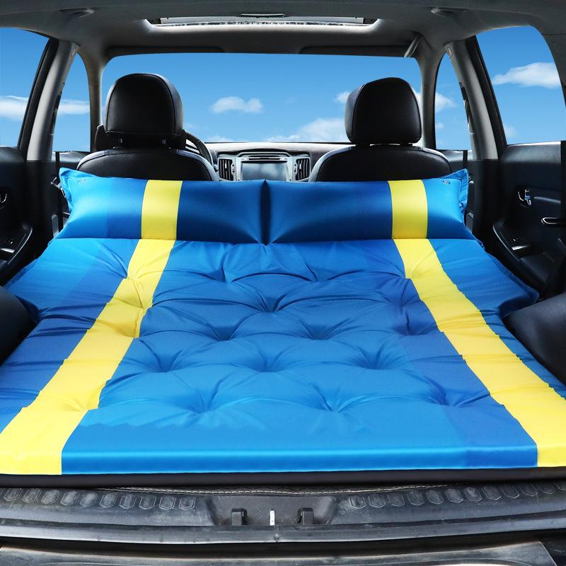 Matelas Gonflable Pour Siège Arrière De Voiture/SUV - 170x120 Cm - Avec Pompe & Coussin - Camping & Voyage