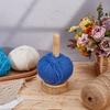 DICOSMETIC Wood Yarn Holder for Crocheting Moccasin Yarn Holder for Knitting Crochet Yarn Holder Yarn Ball Holder Knitting Yarn Holder Yarn Holder