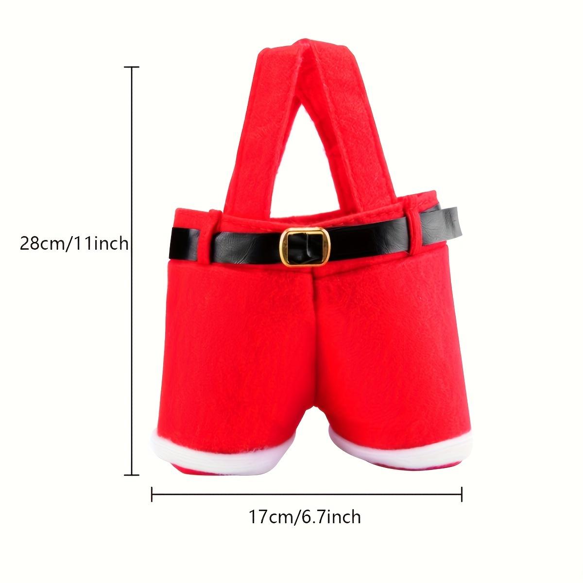 Santa Claus Shorts Gift Bag - Cute Christmas Gift Bags, Polyester Material, New Year & Christmas Gift Candy Bag Set Other&Other