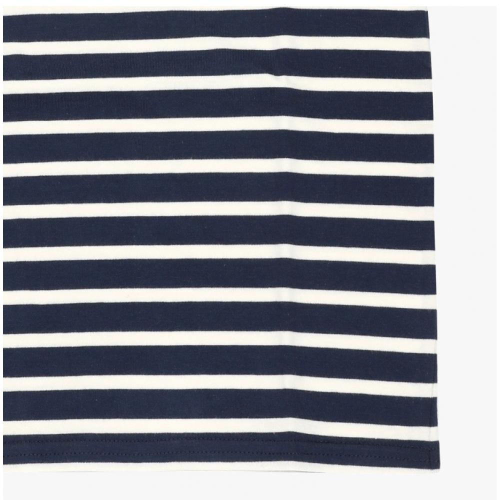 Saint James Kids Long Sleeve Tee Modern Stripe 2066 Marine Ecru