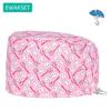 Women's Long Hair Medical Scrub Cap Dental Anesthesia Skeleton OBGYN Print Surgical Hat Adjustable Euro Style for Nurse Doctor