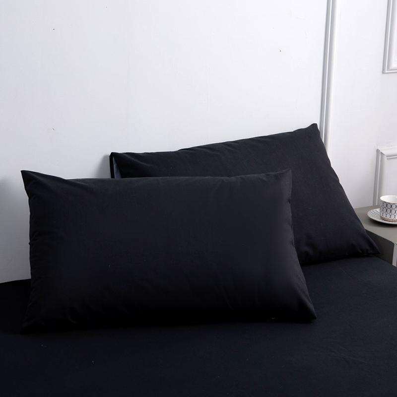 

1 шт. водонепроницаемая наволочка с защитой от пятен, стираемая в стиральной машине, наволочка для украшения спальни, подходит для детей и домашних животных 1 Piece 48x74cm чёрный