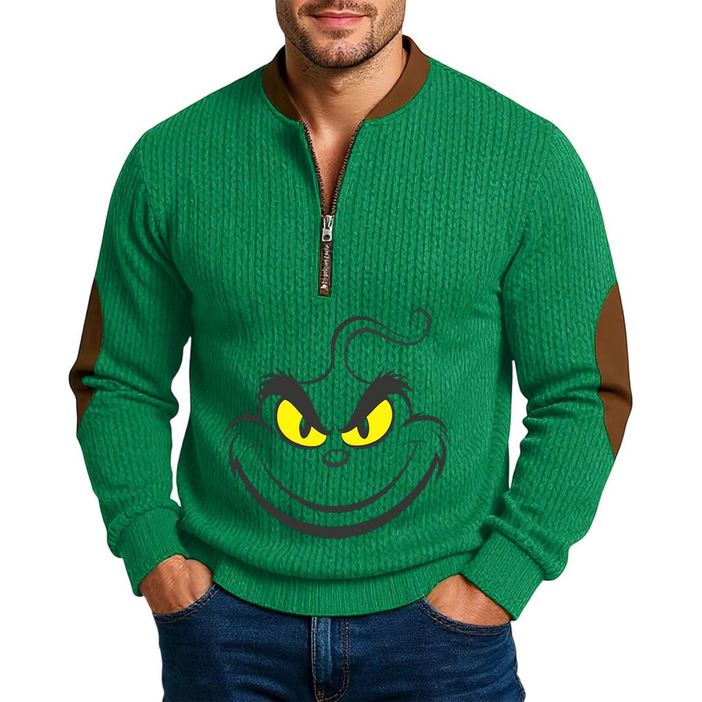 Men'S Outdoor Zipper Long Sleeved Sportswear Casual Sweatshirt