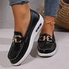 Luxury Designer Women Fashi Loafers Breathable Slip-On Vulcanized Shoe Large Size Wedge Heel Lightweight Woman Casual Sneakers