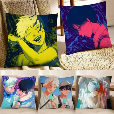 Yoshinori And Hikaru Anime The Summer Hikaru Die Pillow Case Square Pillow Bedroom Sofa Leisure Comfort Cushion Home Decoration