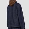 Dames Herfst 2025 Donkerblauw Puur Katoen Jeansjasje - Losse, Comfortabele Pasvorm